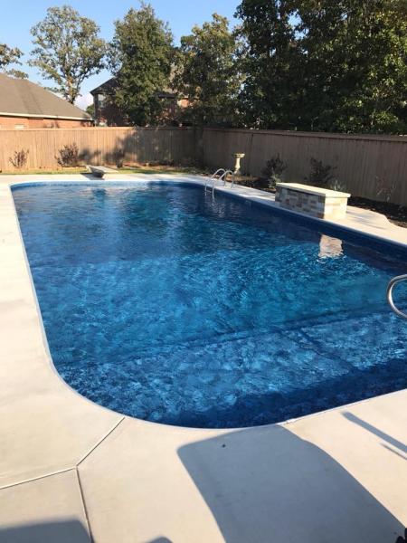 The finished pool install.