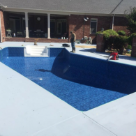 Working on Pool Installation