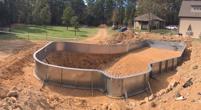 This pool is going in and working on the groundwork for it.